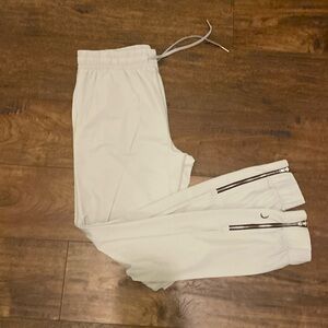 Light Gray Everywhere Zipper Joggers